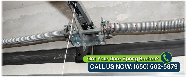 Broken Garage Door Spring San Mateo CA